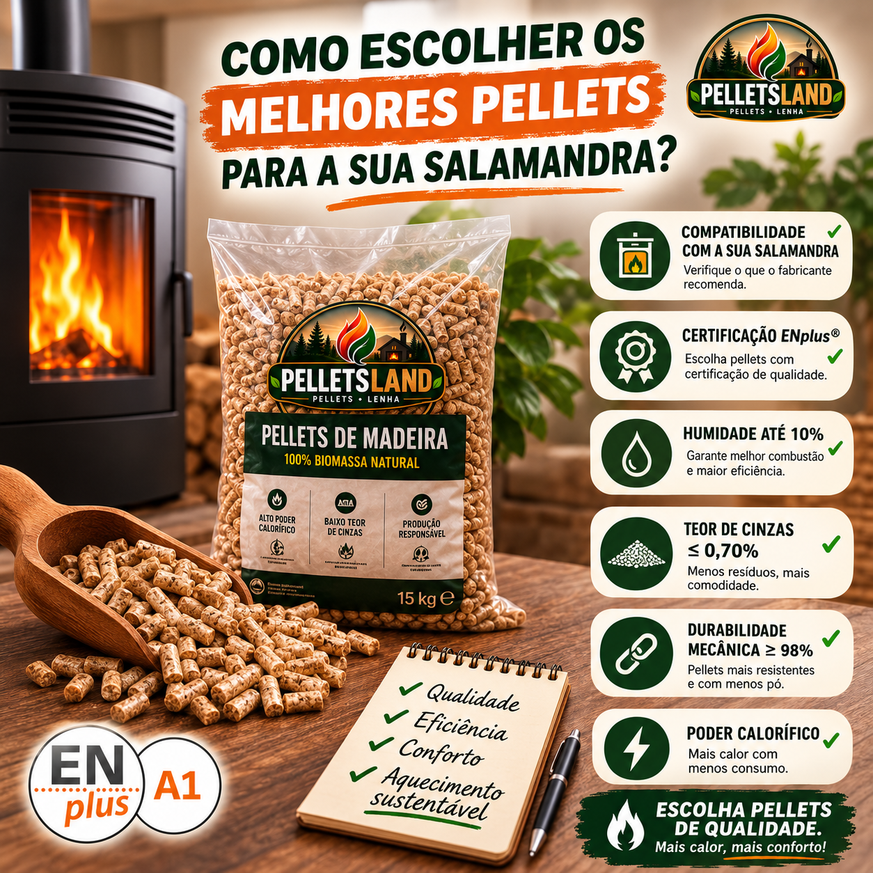 Como escolher os melhores pellets para a sua salamandra?